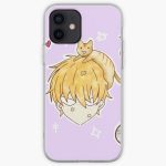 Kawaii chibi Kyo with happy little neko and onigiri iPhone Soft Case RB0909 product Offical Fruits Basket Merch