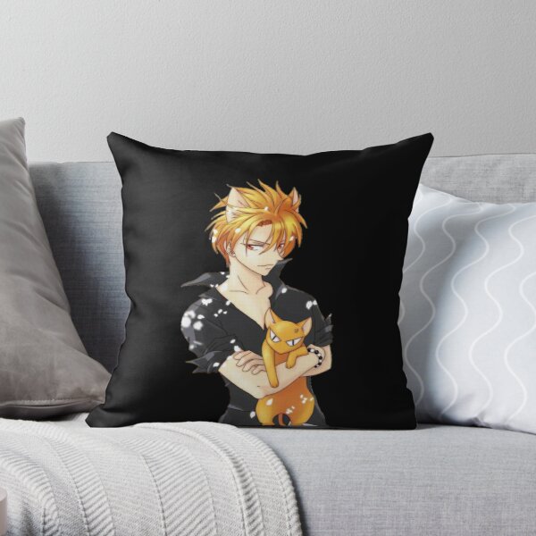 Kyo Sohma - Fruits Basket Throw Pillow RB0909 product Offical Fruits Basket Merch